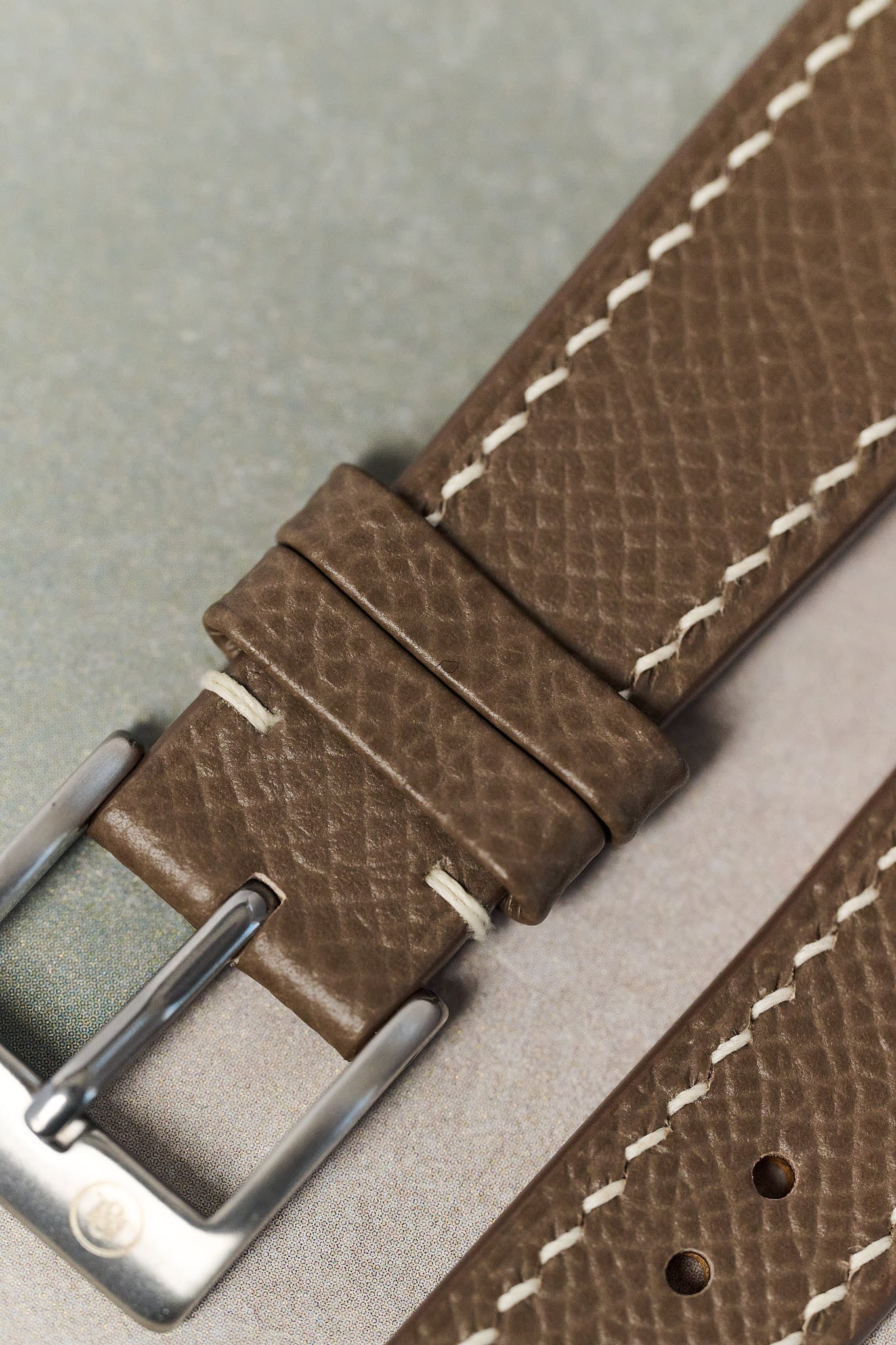 Epsom Calfskin Strap - Taupe - RTW - The Strap Tailor