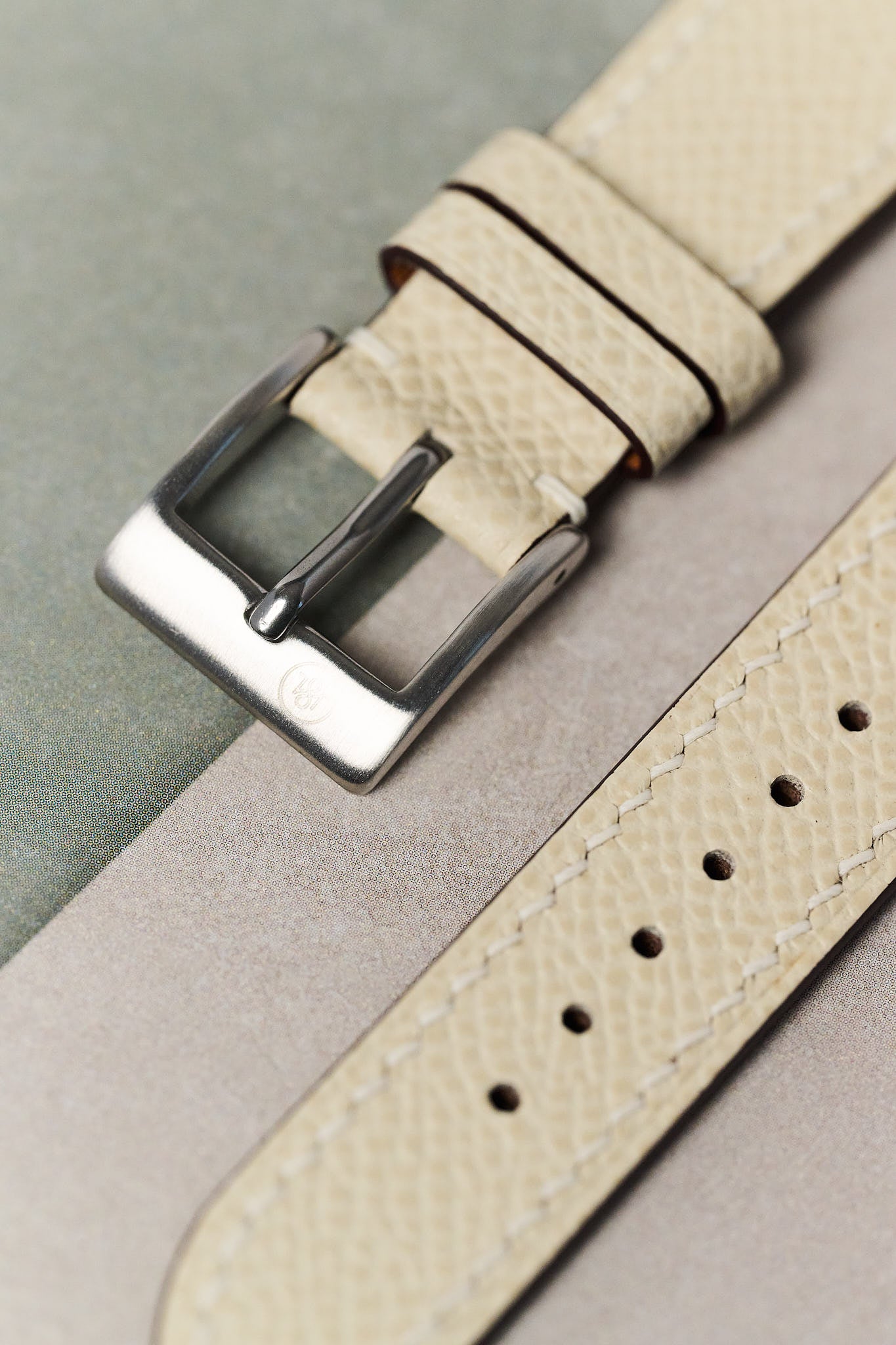 Epsom Calfskin Strap - Cream - RTW - The Strap Tailor