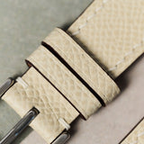 Epsom Calfskin Strap - Cream - RTW - The Strap Tailor