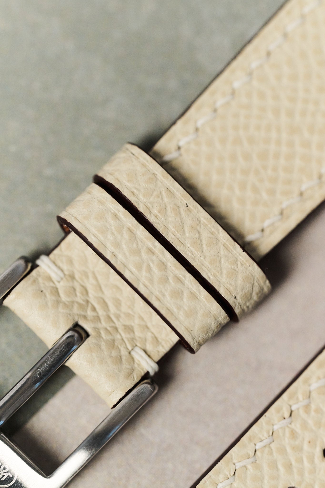 Epsom Calfskin Strap - Cream - RTW - The Strap Tailor
