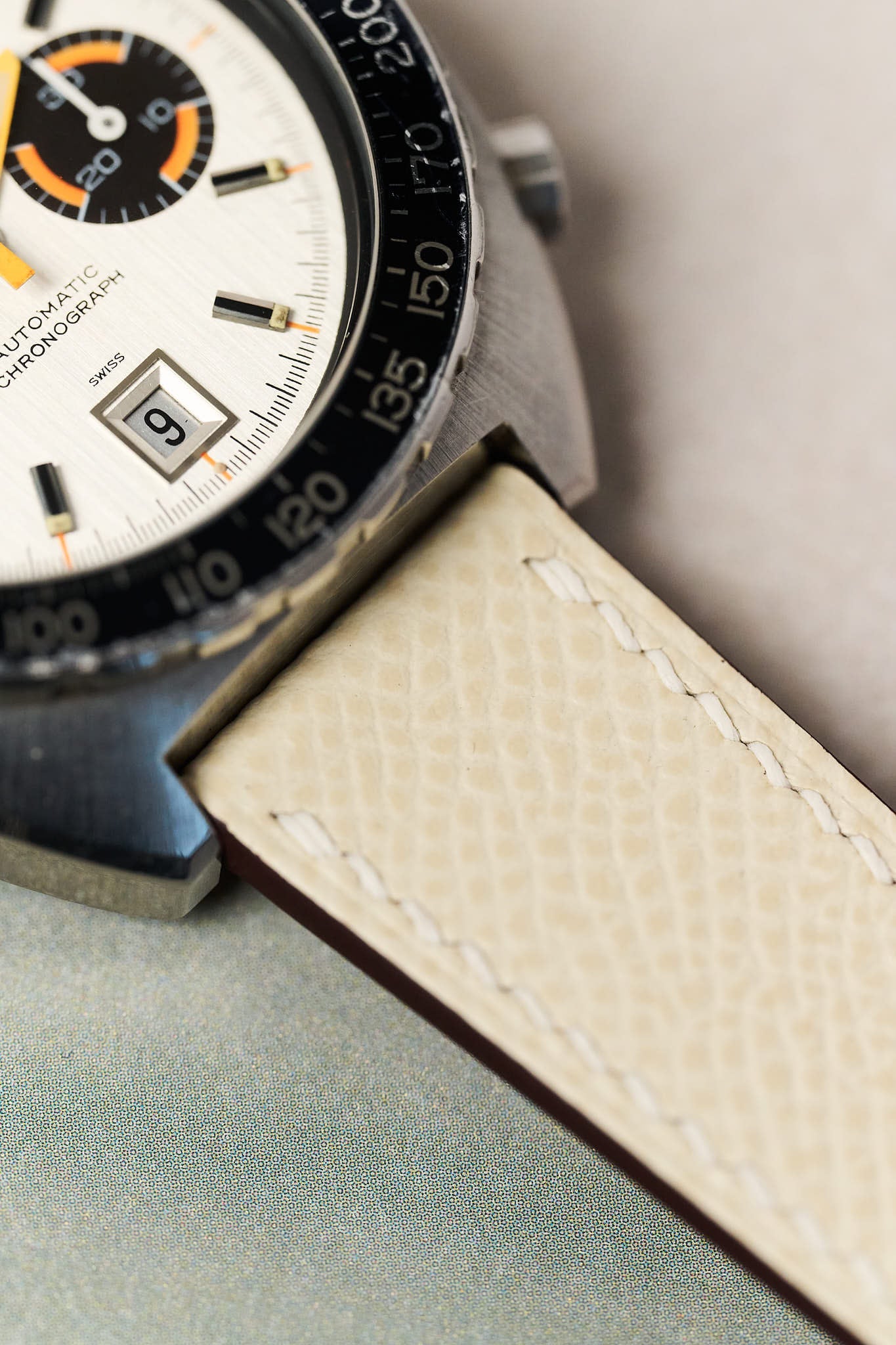 Epsom Calfskin Strap - Cream - RTW - The Strap Tailor