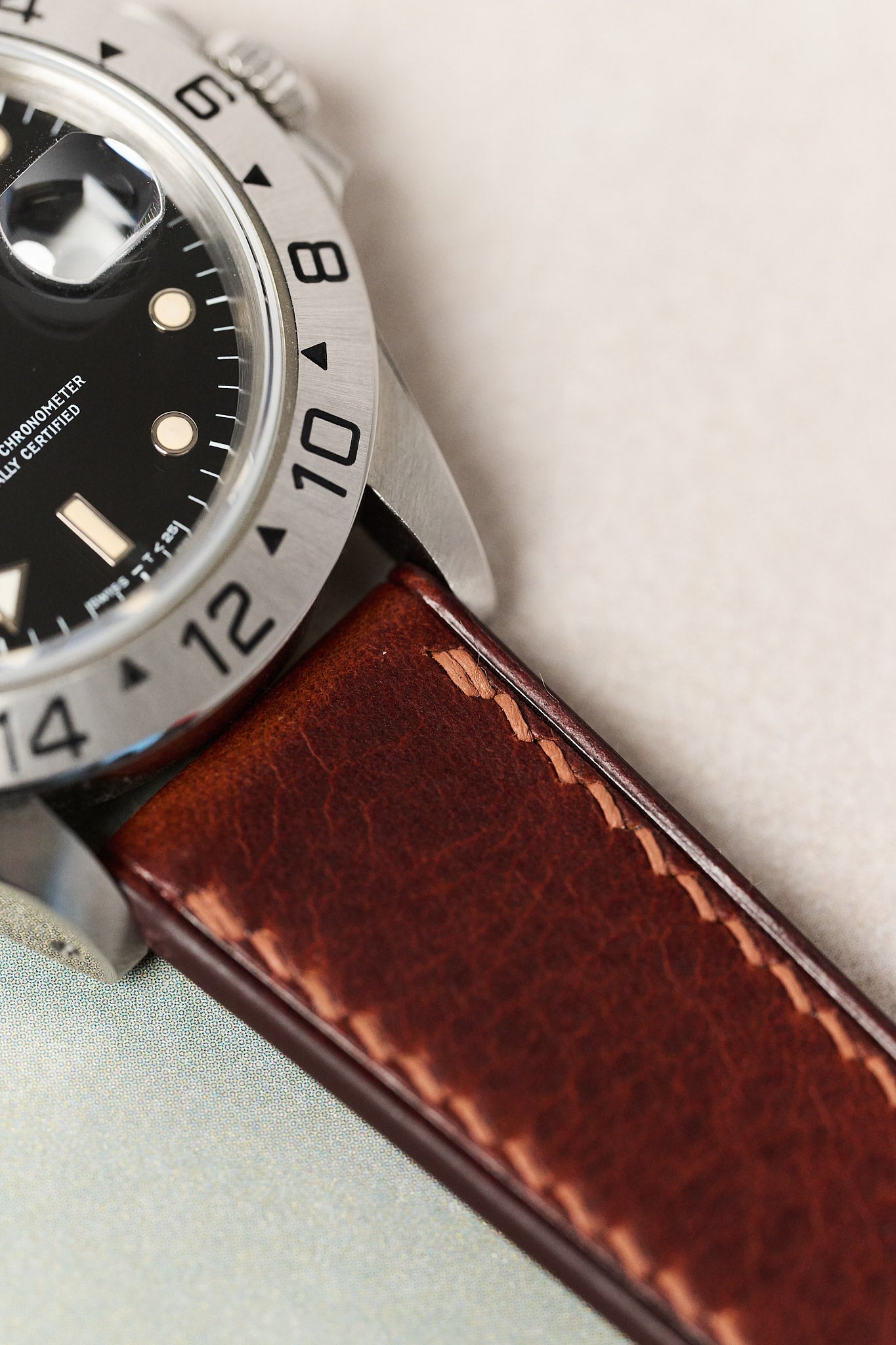 Art Wax Watch Strap - Cognac - RTW - The Strap Tailor