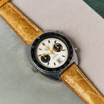 Ostrich Shin Watch Strap - Honey Brown - RTW - The Strap Tailor