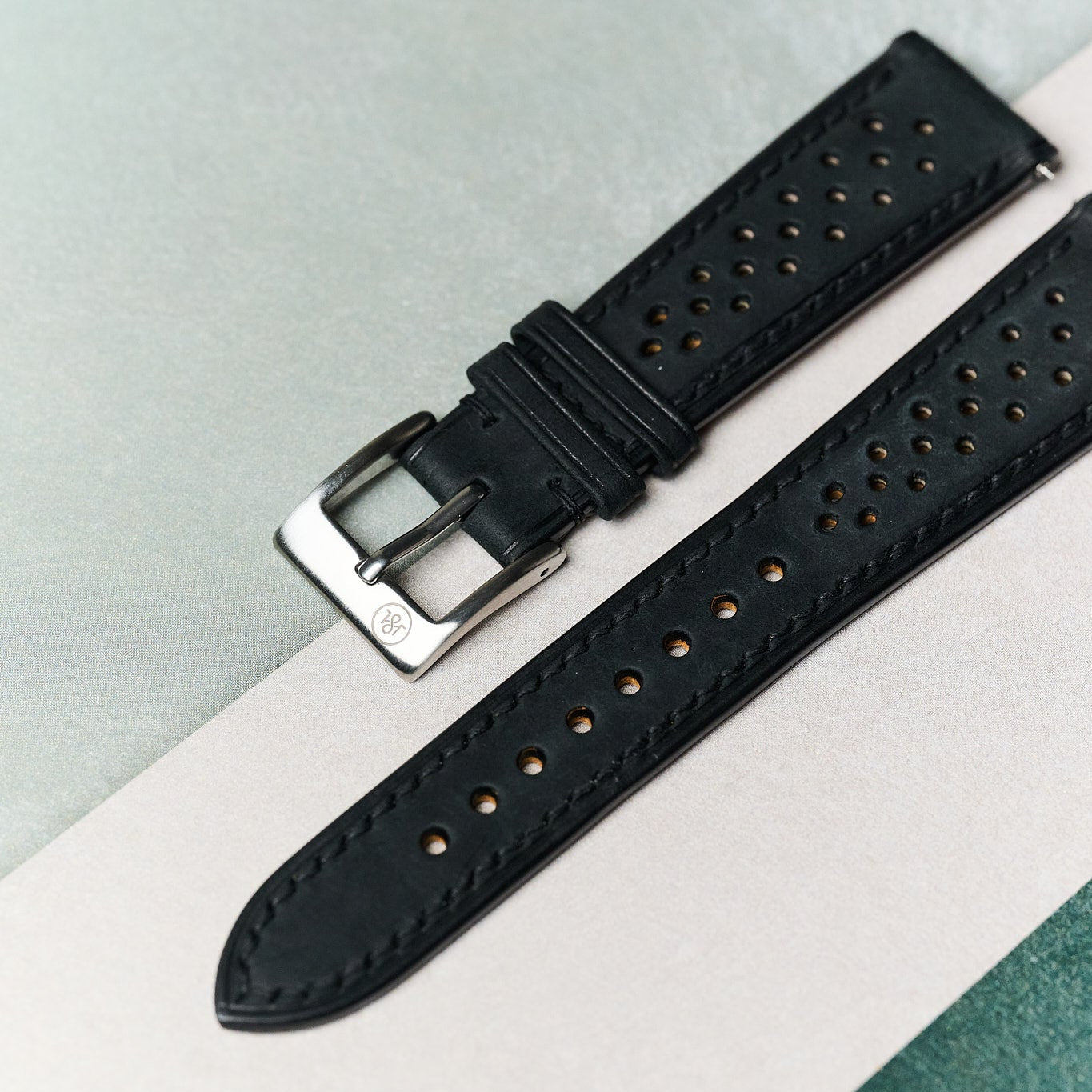 LTD Edition Waxy Rally Watch Strap - Black - RTW - The Strap Tailor