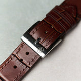 Embossed Crocodile Watch Strap - Brown Slimline - RTW - The Strap Tailor