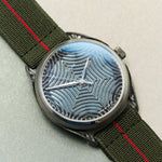FieldFlex - Two Piece Nylon Strap, Olive & Red - The Strap Tailor
