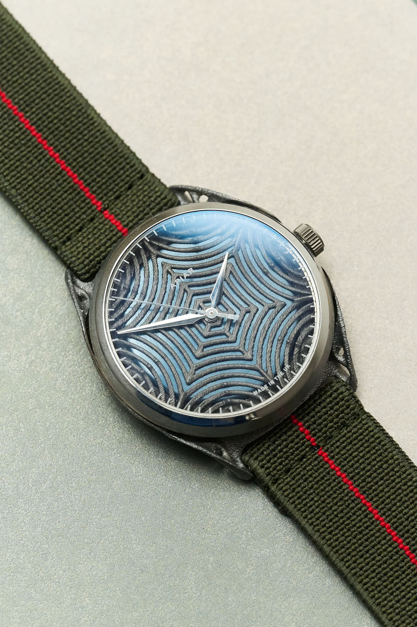 FieldFlex - Two Piece Nylon Strap, Olive & Red - The Strap Tailor
