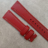 Light Grained Goatskin Strap - Red - The Strap Tailor