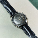 Omega Deployant - Ostrich Shin Watch Strap - Dark Blue - RTW - The Strap Tailor
