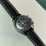 Omega Deployant - Pueblo Watch Strap - Rally Black - RTW - The Strap Tailor