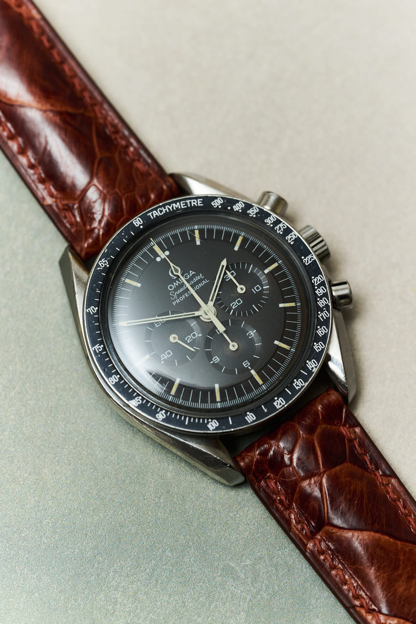 Omega Deployant - Ostrich Shin Watch Strap - Cognac - RTW - The Strap Tailor
