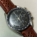 Omega Deployant - Badalassi Wax Watch Strap - Rally Tan Brown - RTW - The Strap Tailor