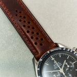 Omega Deployant - Badalassi Wax Watch Strap - Rally Tan Brown - RTW - The Strap Tailor