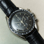 Omega Deployant - Embossed Crocodile Watch Strap - Black - RTW - The Strap Tailor