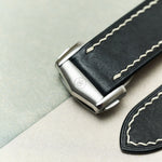 Omega Deployant - Pueblo Watch Strap - Rally Black - RTW - The Strap Tailor
