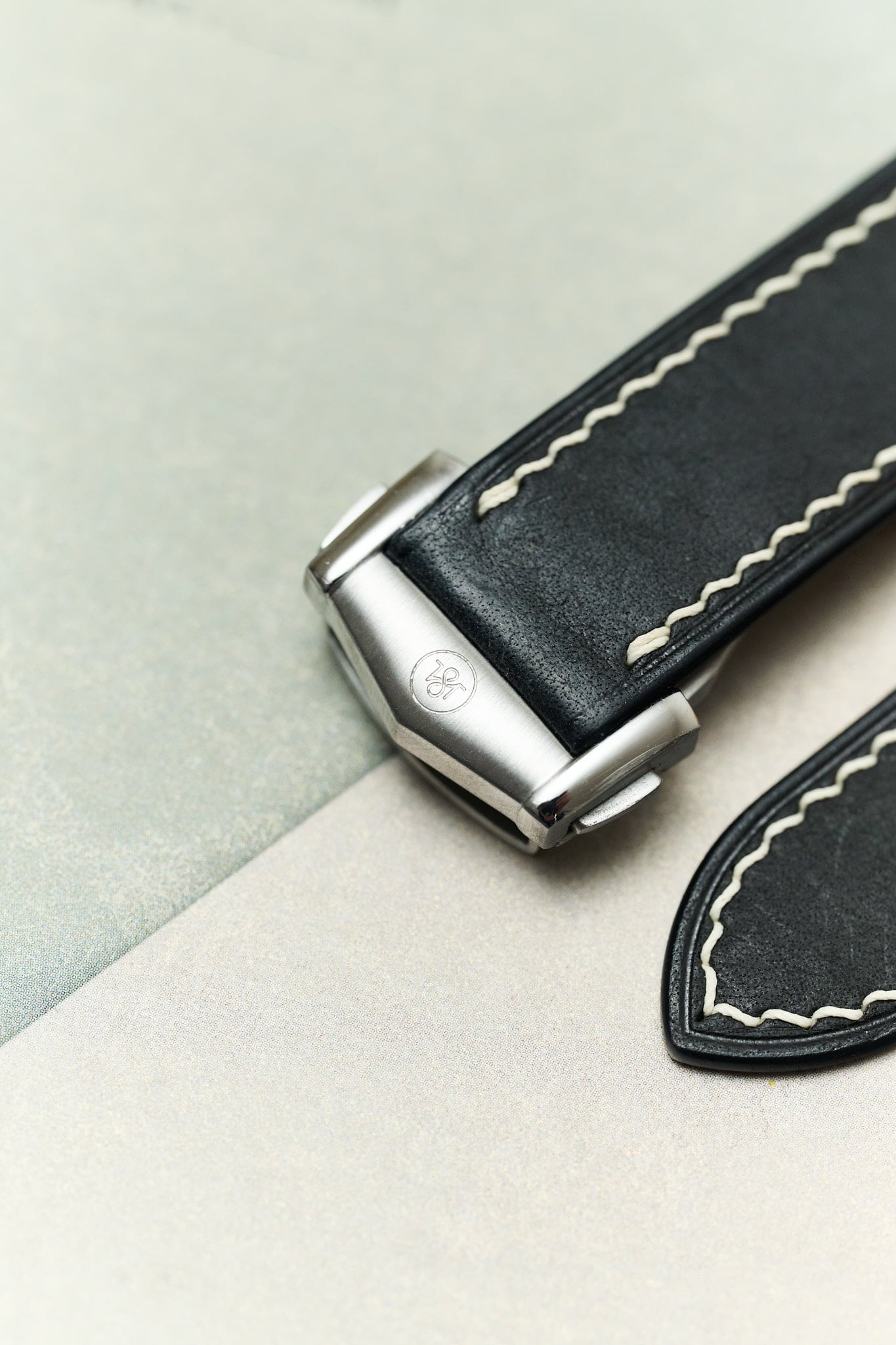 Omega Deployant - Pueblo Watch Strap - Rally Black - RTW - The Strap Tailor