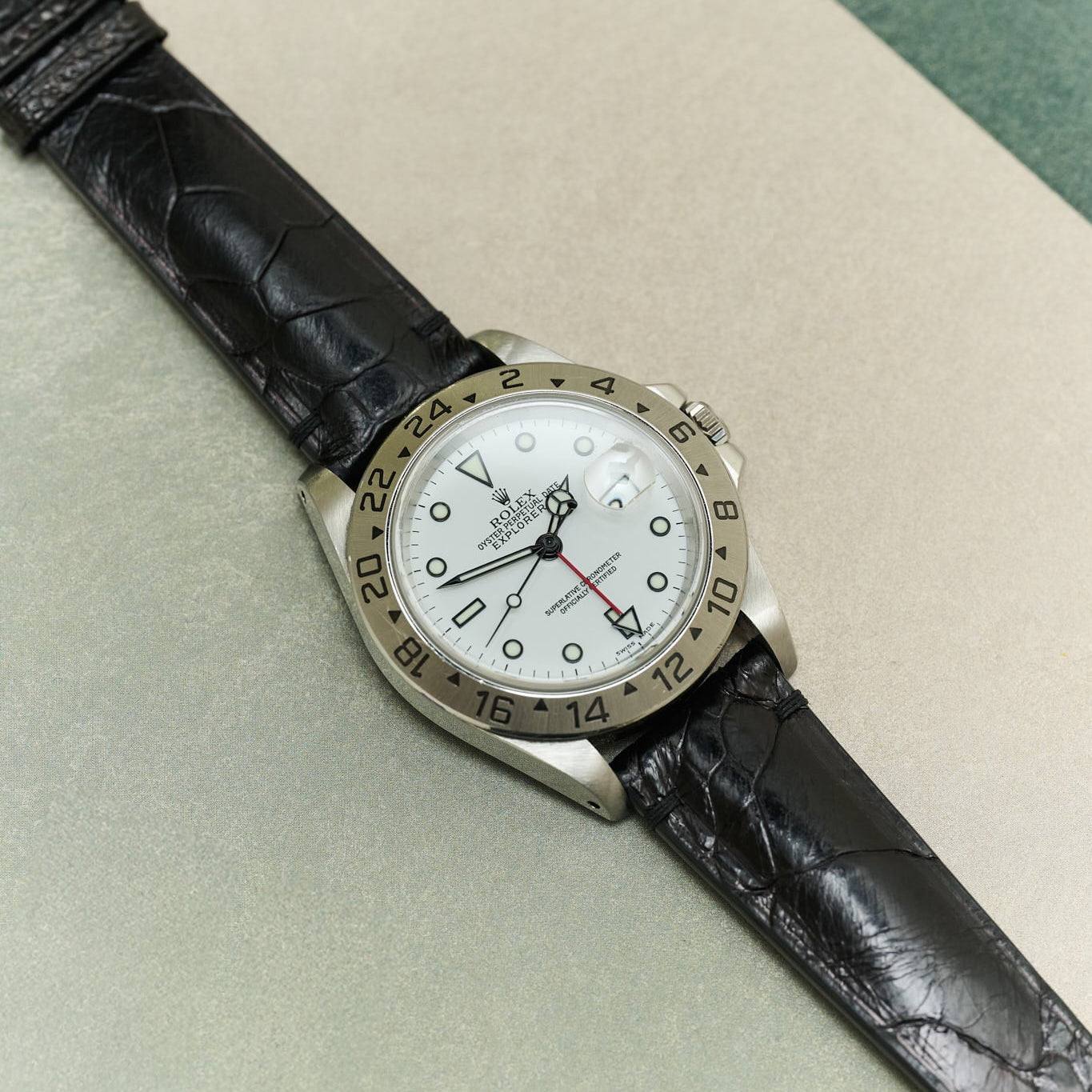 Ostrich Shin Minimal Stitch Watch Strap - Black - RTW - The Strap Tailor