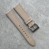 18mm Epsom Strap - Beige - 120/70mm