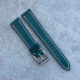 19mm Badalassi Wax Strap - Ocean Blue - 130/80mm