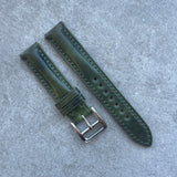 16mm Cordovan Strap - Marbled Green - 110/65mm