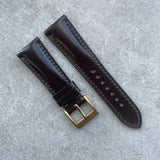 22mm Cordovan Strap - Chocolate - 110/65mm