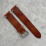 21mm Badalassi Wax Strap - Tan Brown - 130/80mm