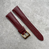 20mm Epsom Strap - Burgundy - 125/75mm