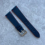 20mm Pebbled Calfskin Strap - Navy - 120/70mm