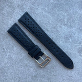 20mm Pig Skin Strap - Black - 120/70mm