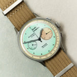 Pleated Fabric Military Watch Strap - Mocha - The Strap Tailor