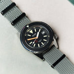 Premium Ribbed Fabric Watch Strap - Graphite Grey PVD - The Strap Tailor