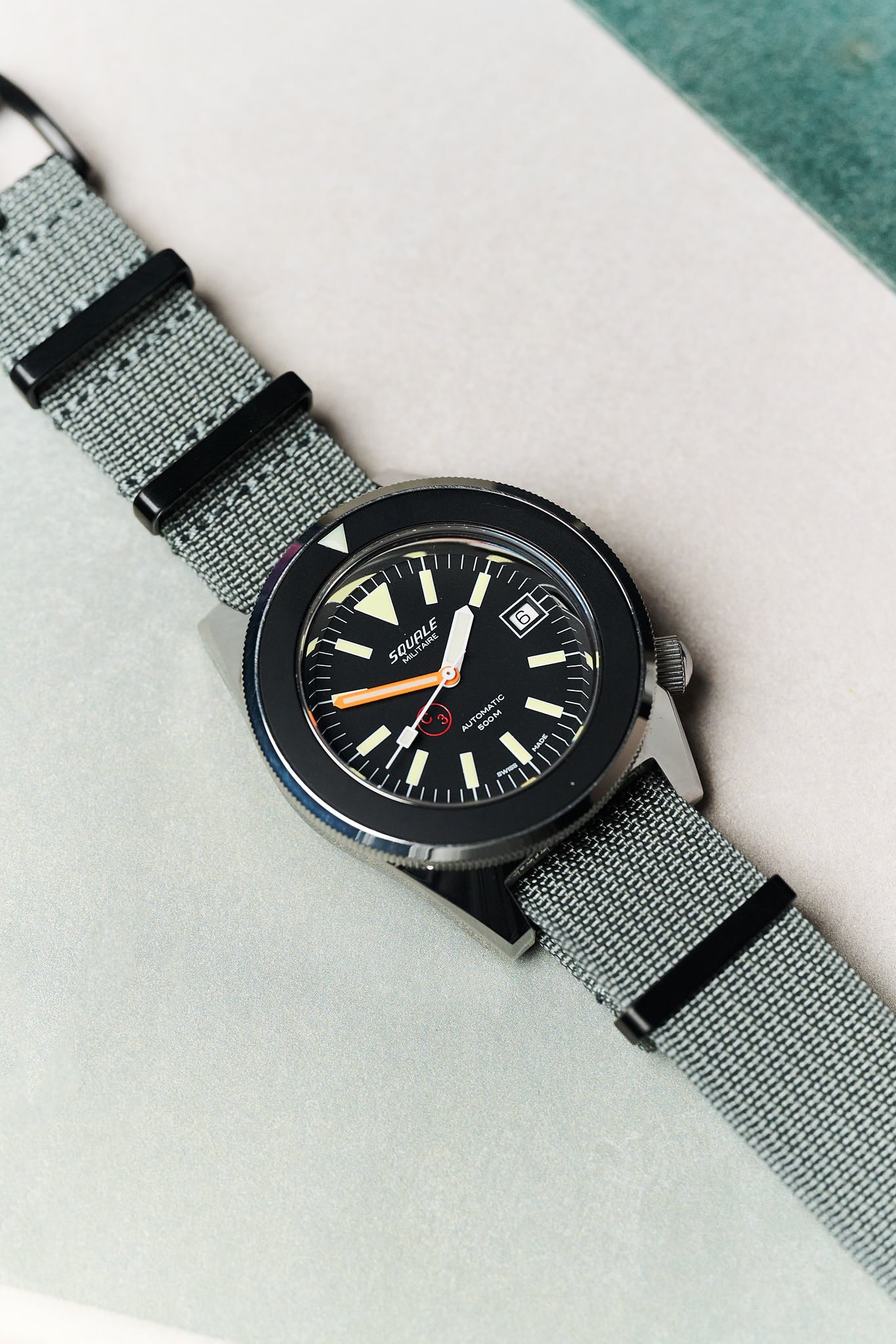 Premium Ribbed Fabric Watch Strap - Graphite Grey PVD - The Strap Tailor