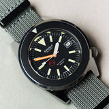 Premium Ribbed Fabric Watch Strap - Graphite Grey PVD - The Strap Tailor
