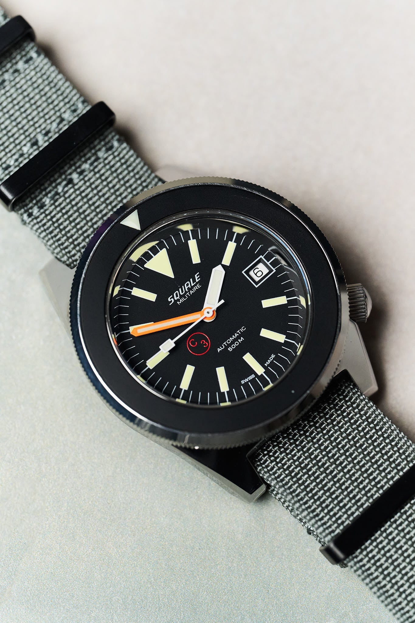 Premium Ribbed Fabric Watch Strap - Graphite Grey PVD - The Strap Tailor