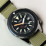 Premium Ribbed Fabric Watch Strap - Army Green PVD - The Strap Tailor