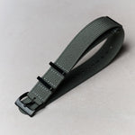 Premium Ribbed Fabric Watch Strap - Graphite Grey PVD - The Strap Tailor