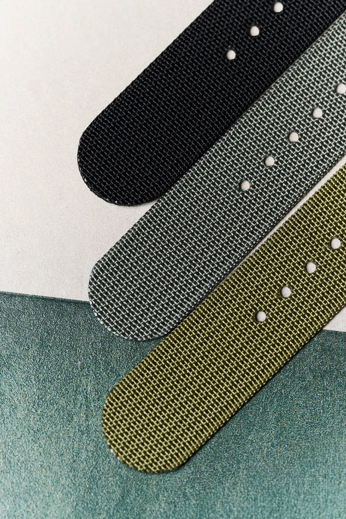 Premium Ribbed Fabric Watch Strap - Graphite Grey PVD - The Strap Tailor