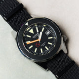 Premium Ribbed Fabric Watch Strap - Black PVD - The Strap Tailor