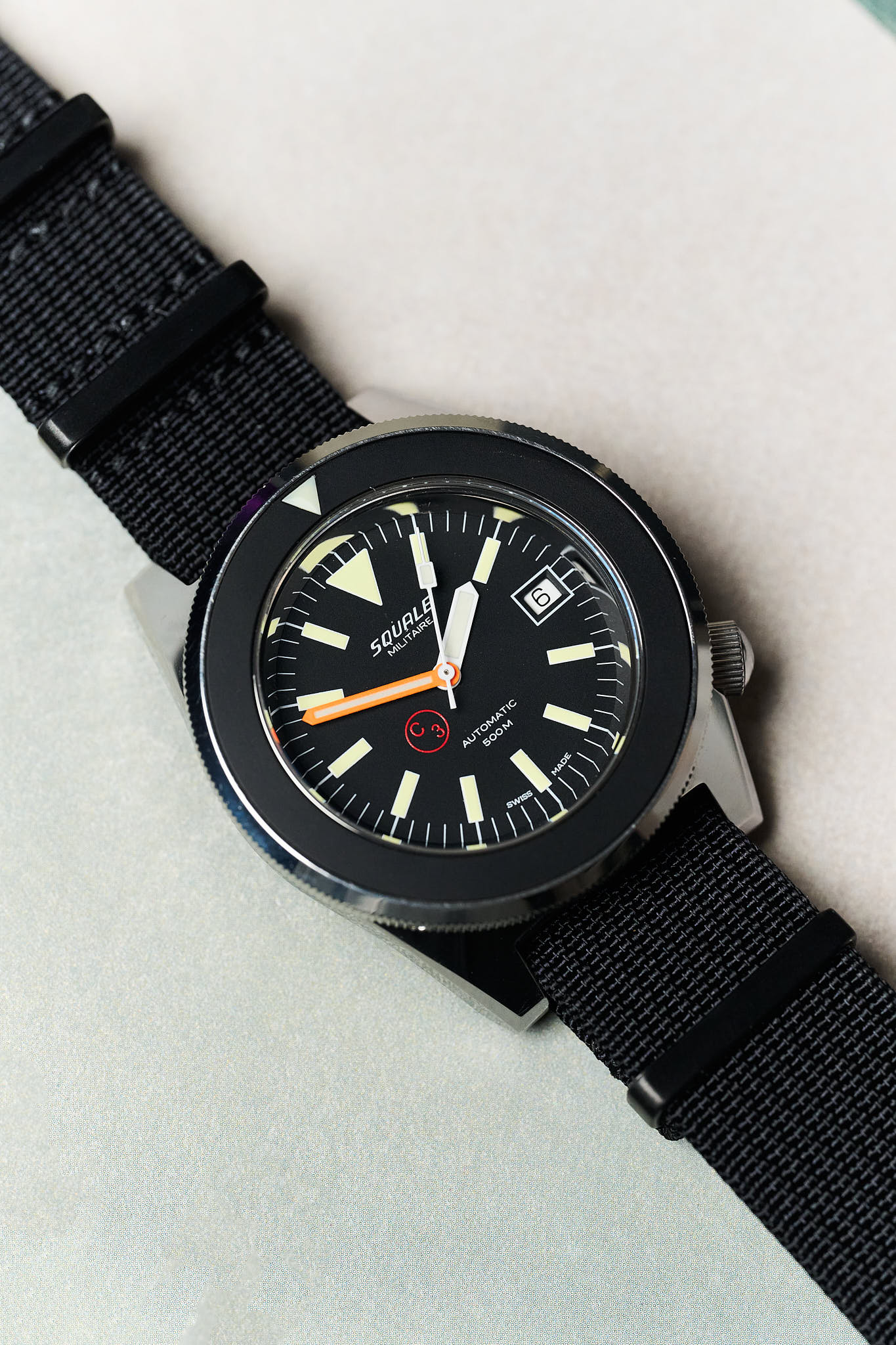 Premium Ribbed Fabric Watch Strap - Black PVD - The Strap Tailor