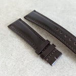 Shell Cordovan Watch Strap - Chocolate Brown - The Strap Tailor