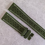 Premium Suede Rally Strap - Moss Green - The Strap Tailor