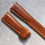 Badalassi Wax Watch Strap - Tan Brown - The Strap Tailor