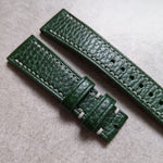Pebbled Green Watch Strap - The Strap Tailor