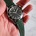 Pebbled Green Watch Strap - The Strap Tailor