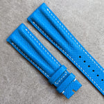 Epsom Calfskin Speedy Ridge Strap - Baby Blue - The Strap Tailor