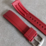 FKM Rubber Strap - Oxblood Red - The Strap Tailor