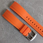 FKM Rubber Strap - Orange - The Strap Tailor