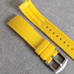 FKM Rubber Strap - Yellow - The Strap Tailor