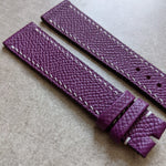 Epsom Calfskin Watch Strap - Purple - The Strap Tailor
