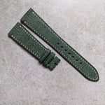 Babele Calfskin Watch Strap - Moss Green - The Strap Tailor